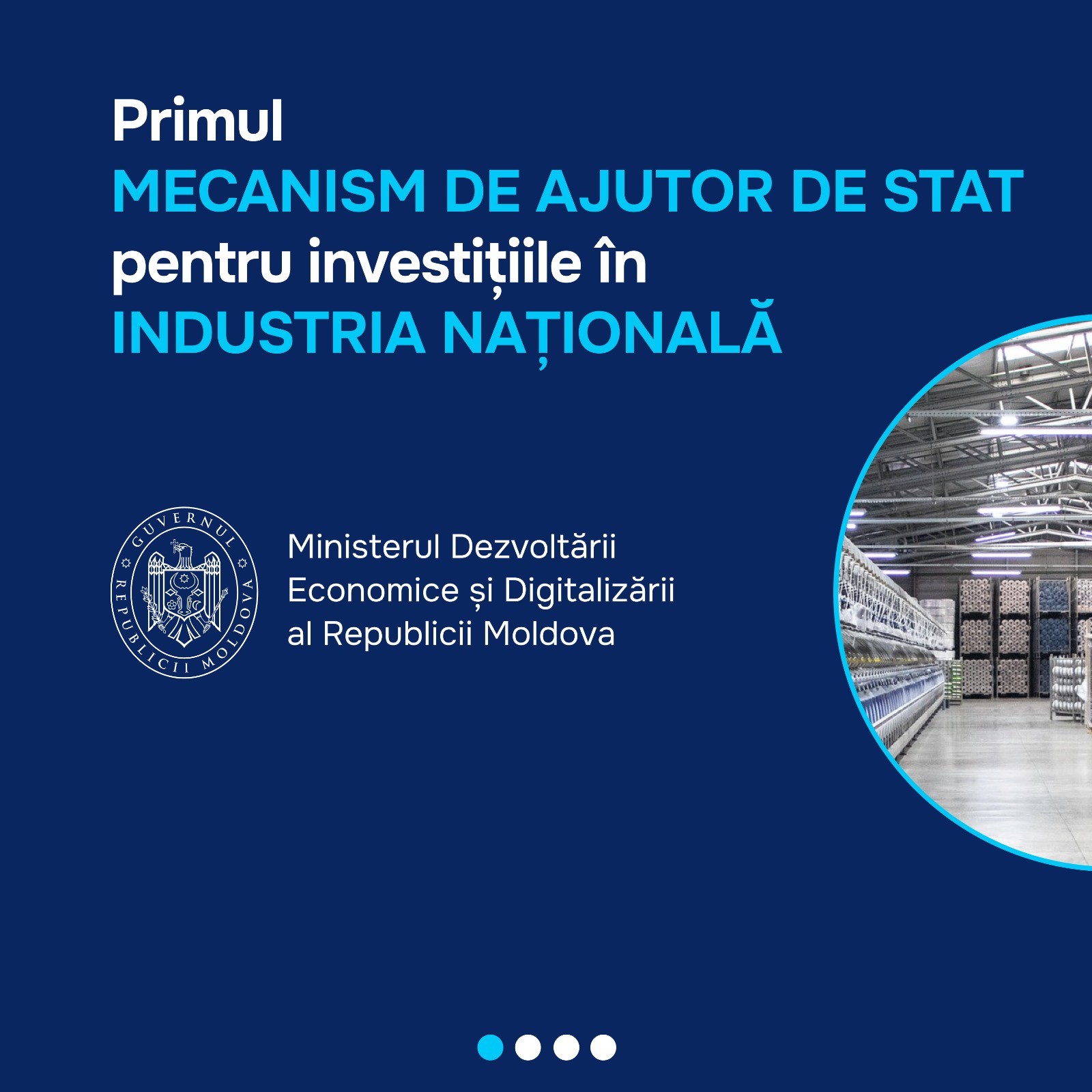 Primul mecanism de suport al industriei lansat de Guvernul Republicii Moldova